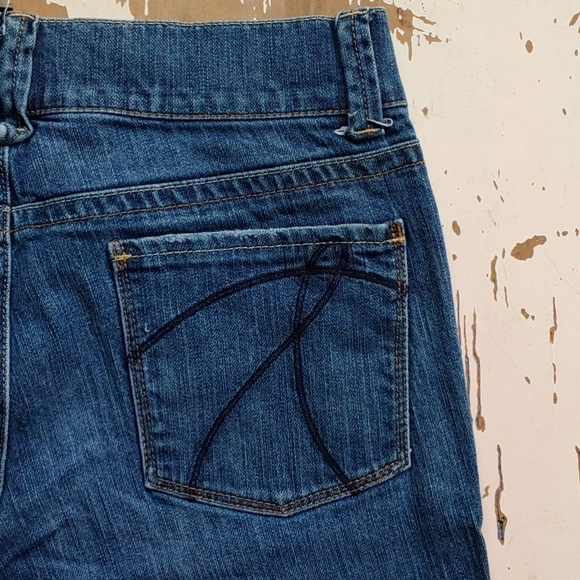 NY&C Platinum Cropped Jeans In Dark Indigo Wash - Picture 6 of 8